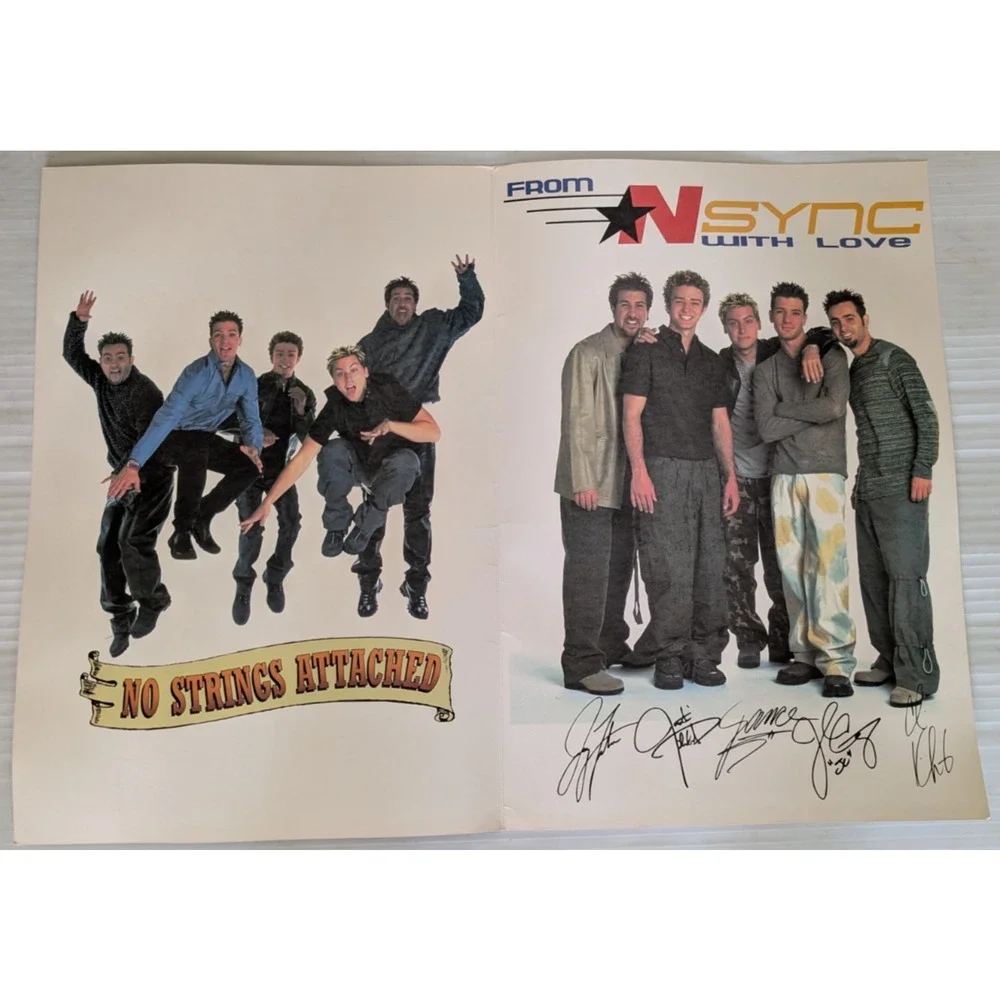 NSYNC No Strings Attached Greeting Card Super Jumbo Size 24